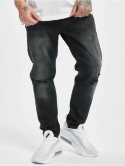 Herren Slim Fit Jeans George In Schwarz