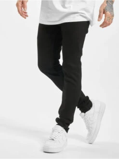 Denim Project Herren Skinny Jeans Mr. Red In Schwarz