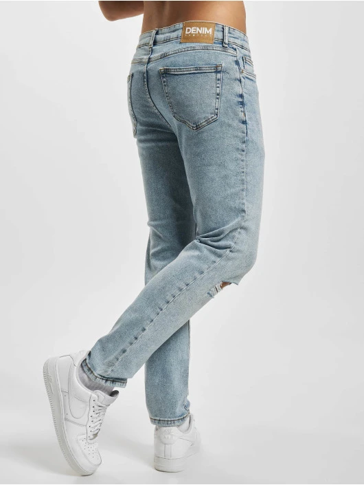 Denim Project Herren Slim Fit Jeans Dprecycled Destroy Slim Fit In Blau 4 Denim Project Herren Slim Fit Jeans Dprecycled Destroy Slim Fit In Blau – Bild 2