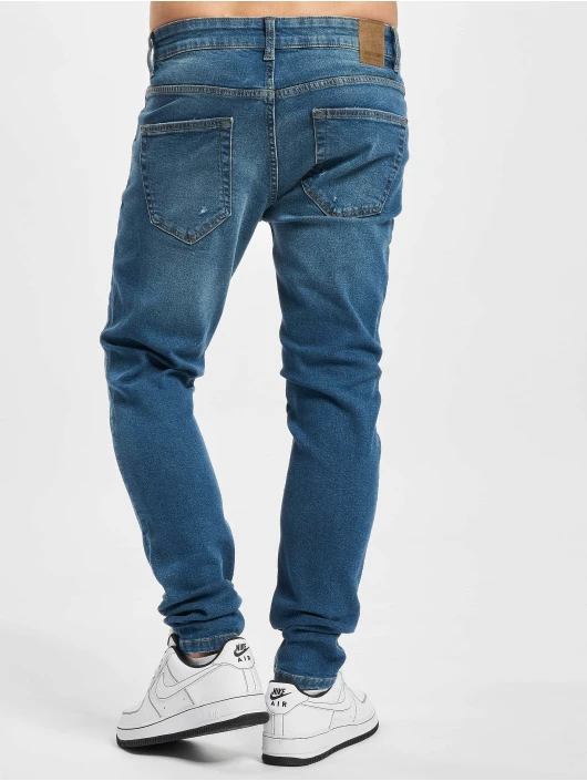 Only & Sons Herren Skinny Jeans Onswarp Life Damage PK 9625 In Blau 4 Only & Sons Herren Skinny Jeans Onswarp Life Damage PK 9625 In Blau – Bild 2