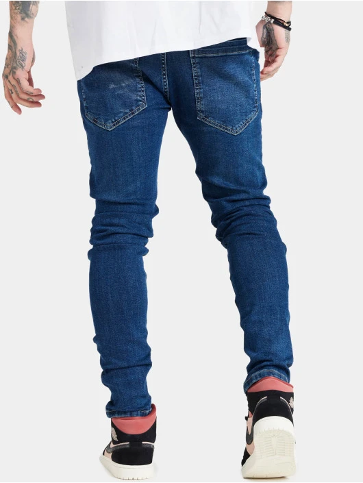 Herren Slim Fit Jeans Denim Slim Fit In Blau 4 Herren Slim Fit Jeans Denim Slim Fit In Blau – Bild 2