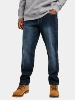Southpole Herren Slim Fit Jeans Cross Hatch Basic Denim In Blau