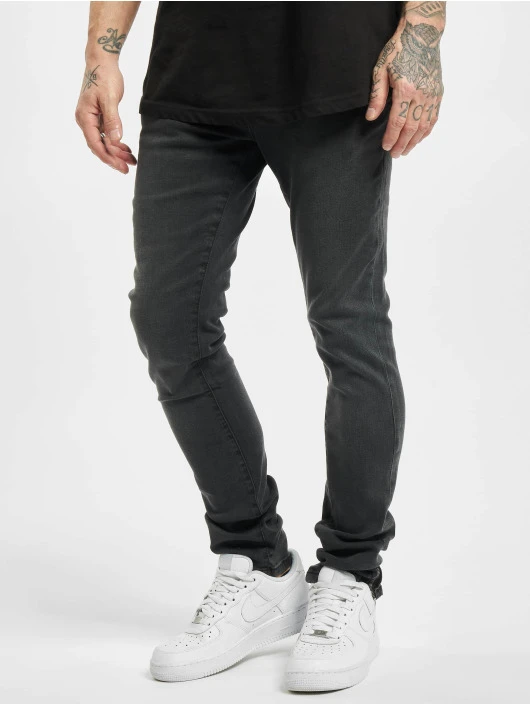 URBAN CLASSICS Herren Slim Fit Jeans Slim Fit Zip In Schwarz 3 URBAN CLASSICS Herren Slim Fit Jeans Slim Fit Zip In Schwarz