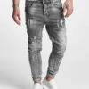 Herren Antifit Carter 5 Pocket Denim In Grau
